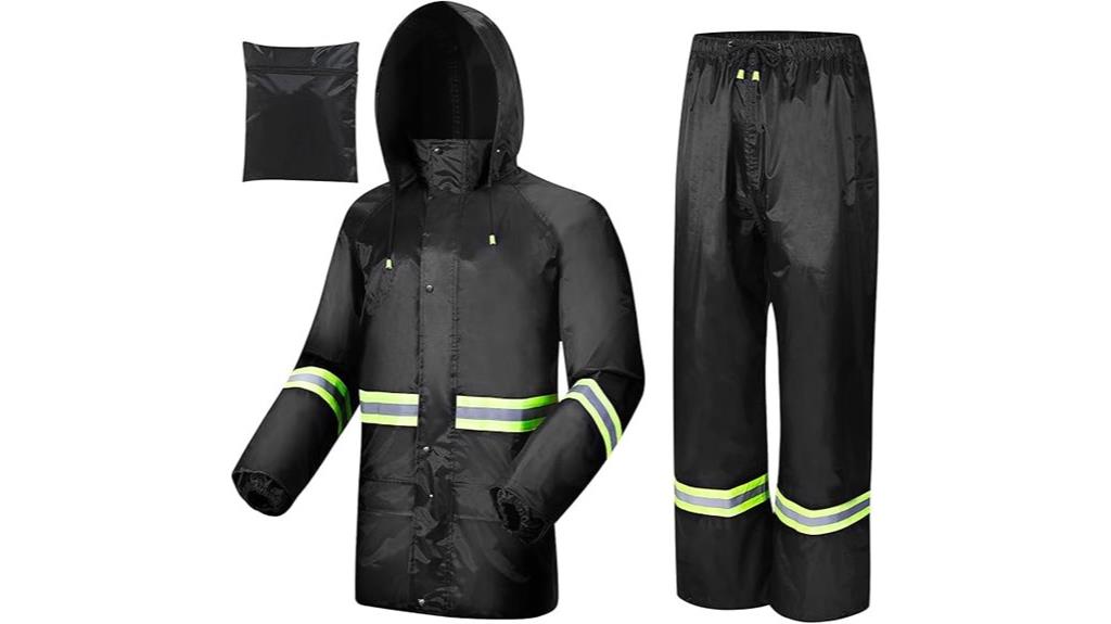 waterproof reflective rain gear