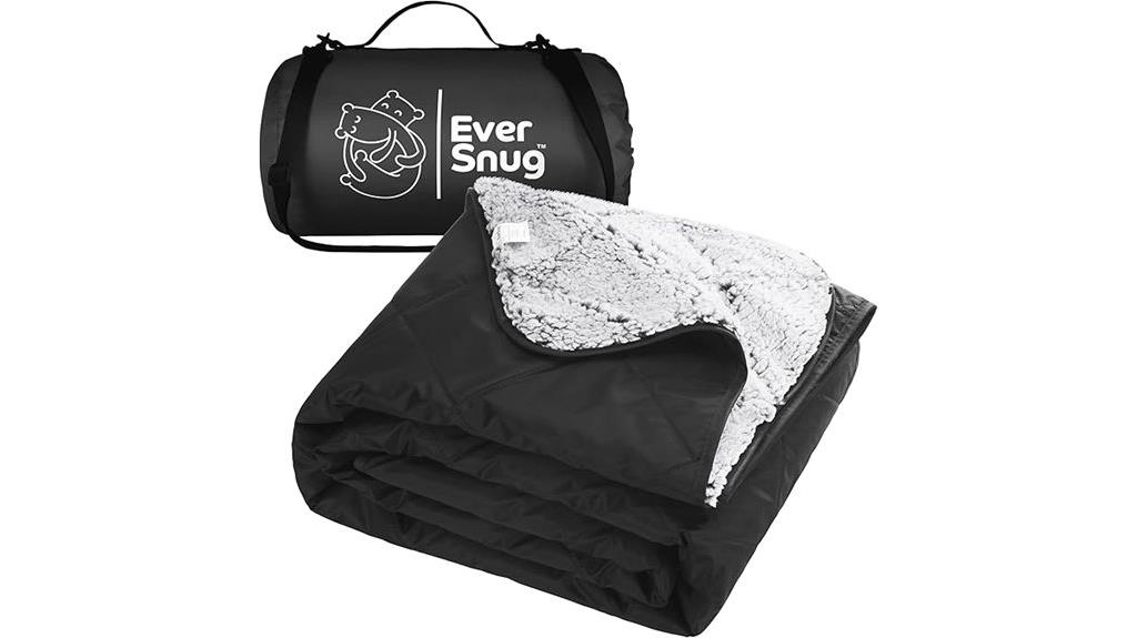 waterproof sherpa camping blanket