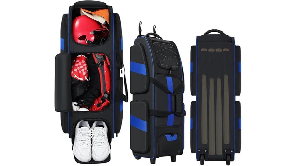 wheeled catchers gear bag