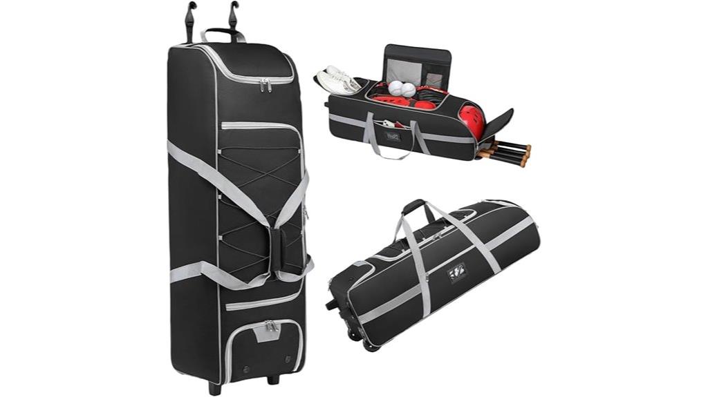 wheeled softball gear bag