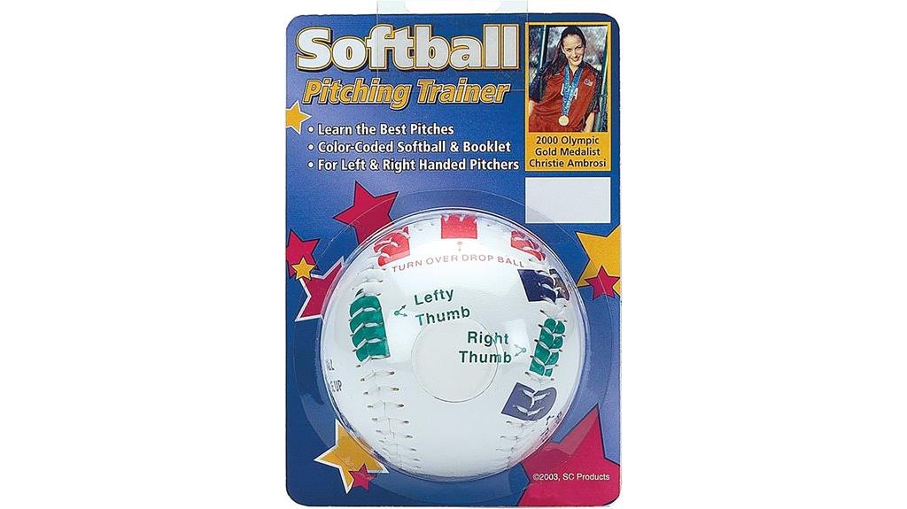 white 11 inch softball trainer