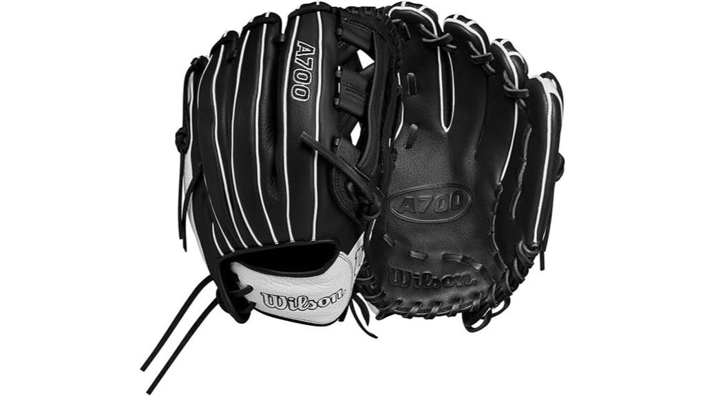 wilson 2024 black white fastpitch glove