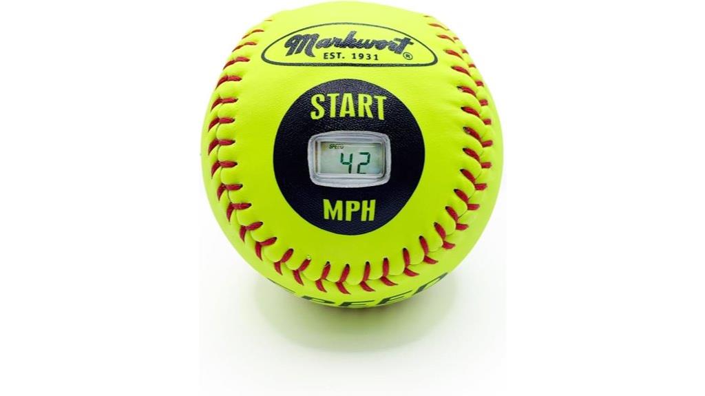 yellow softball speed sensor