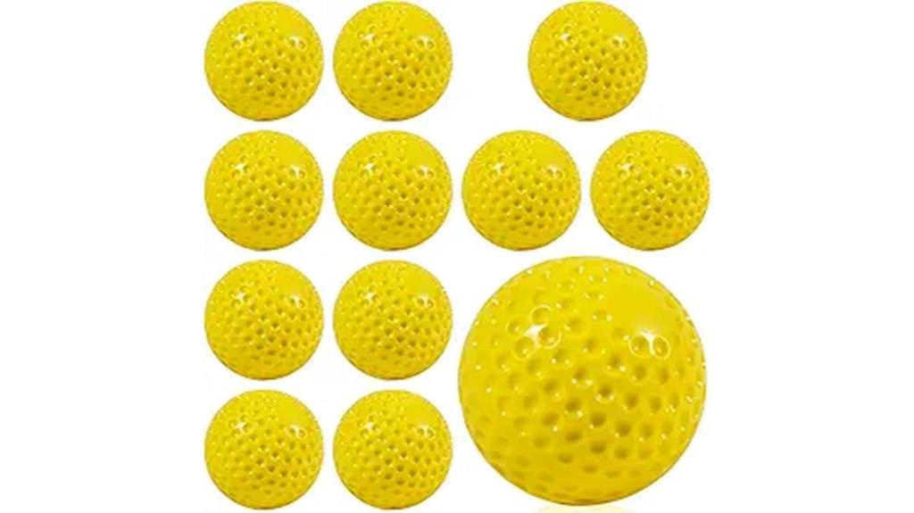 yellow softballs practice pack