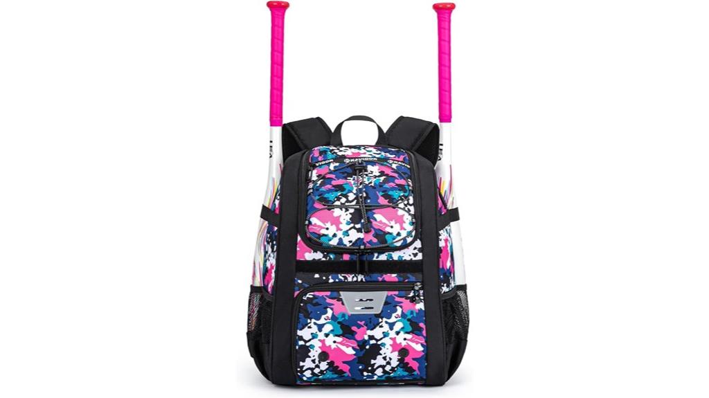 youth baseball bag with shoes