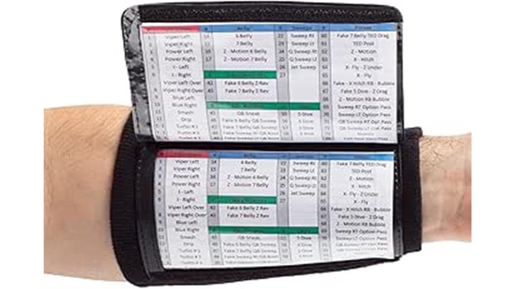 youth football play wristbands