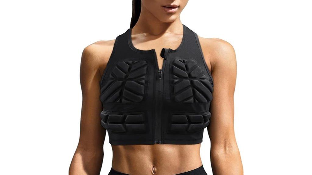 youth padded soccer vest