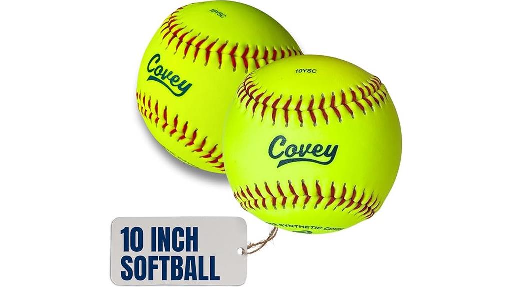 youth softballs 10 inch