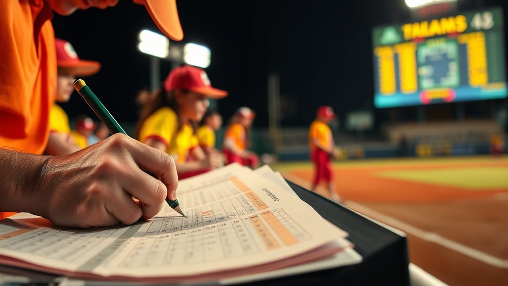 accurate softball scorekeeping skills