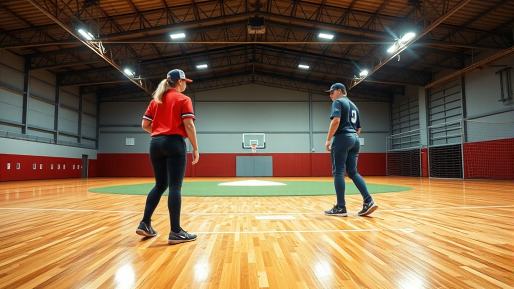 indoor softball equipment and rules