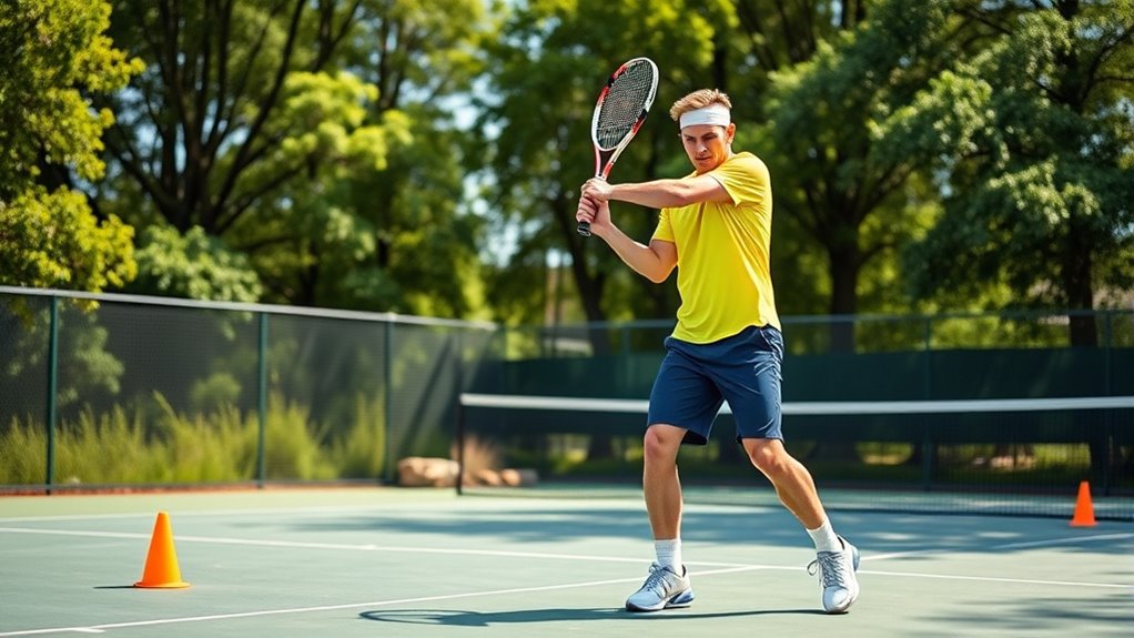 left handed tennis adaptation strategies