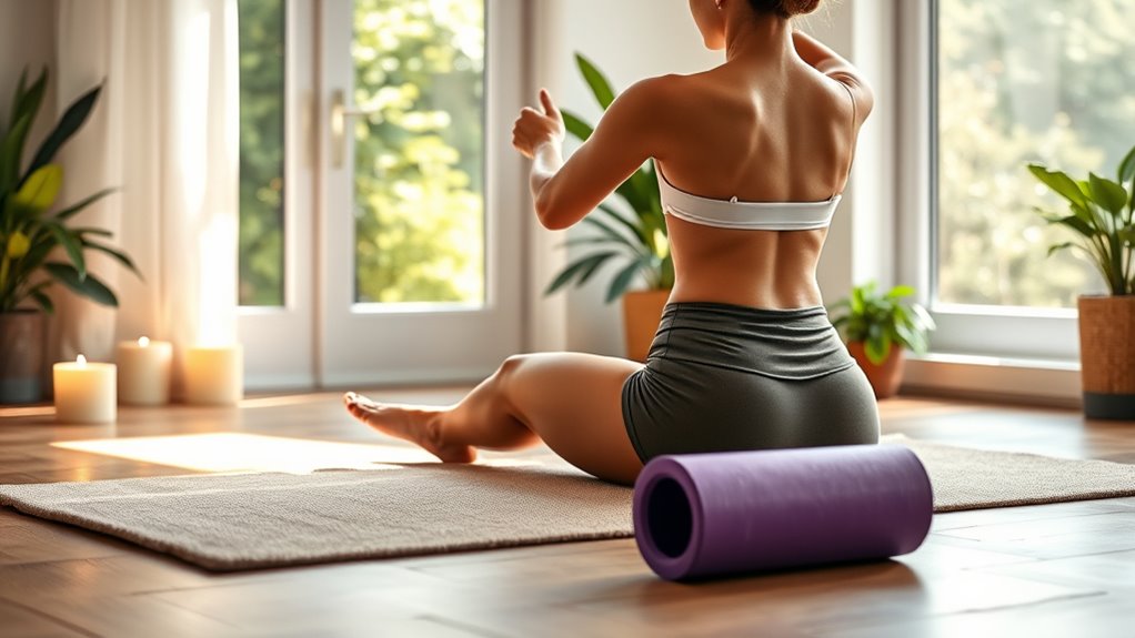 mindful stretching and self care