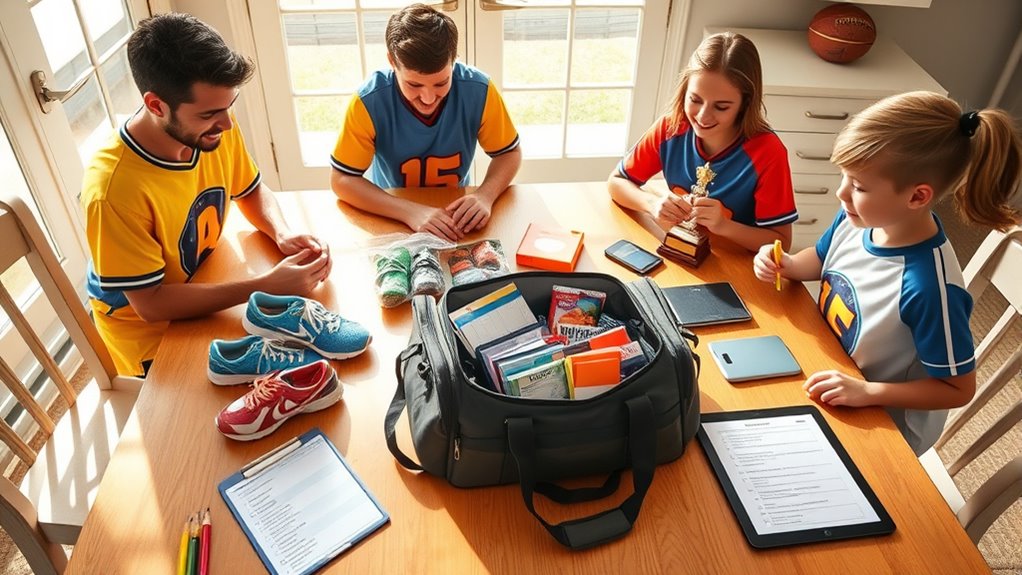 tournament packing and planning