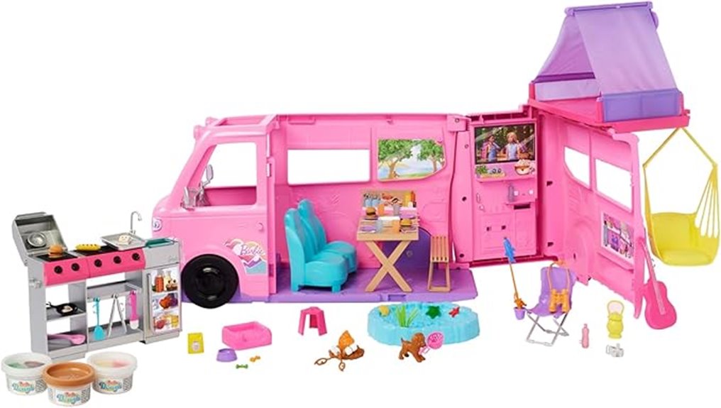 barbie camper with accessories