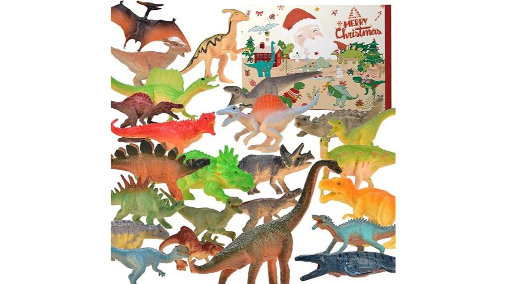 dinosaur themed kids advent calendar