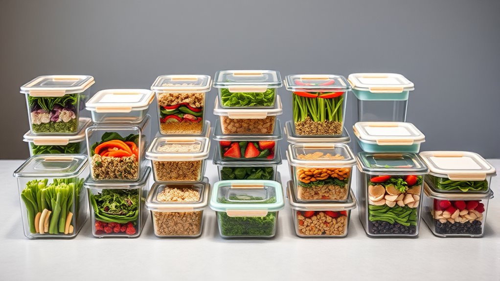 top glass food storage