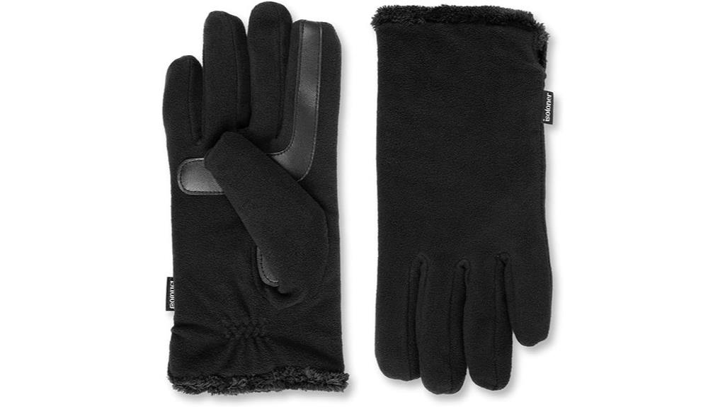 women s fleece gloves with touchscreen