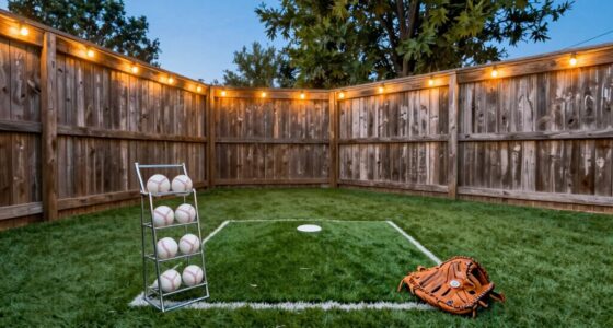backyard baseball game setup
