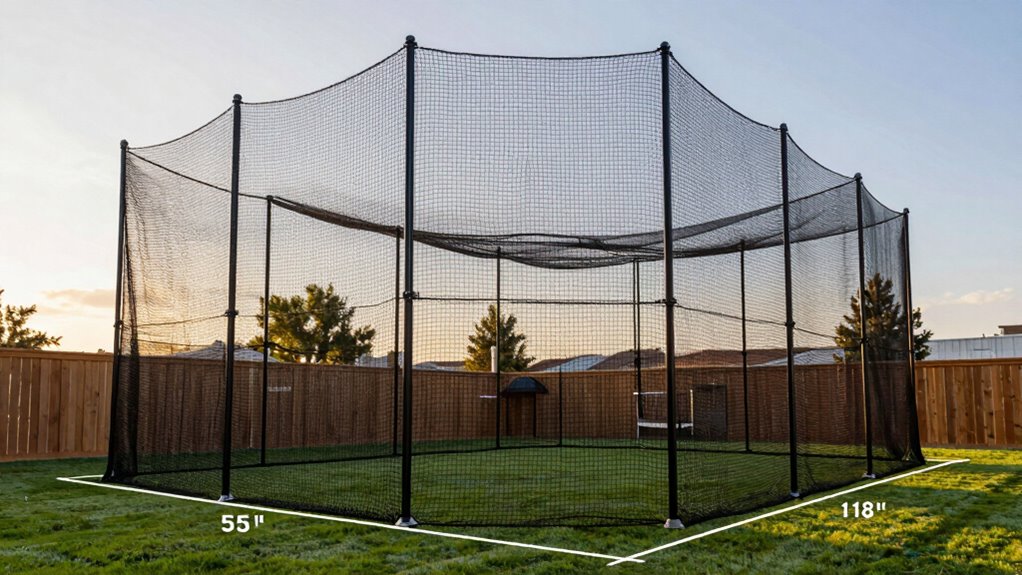 backyard cage size guidelines