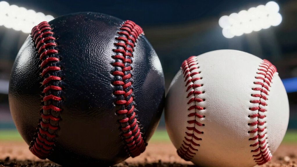 baseball ball material comparison