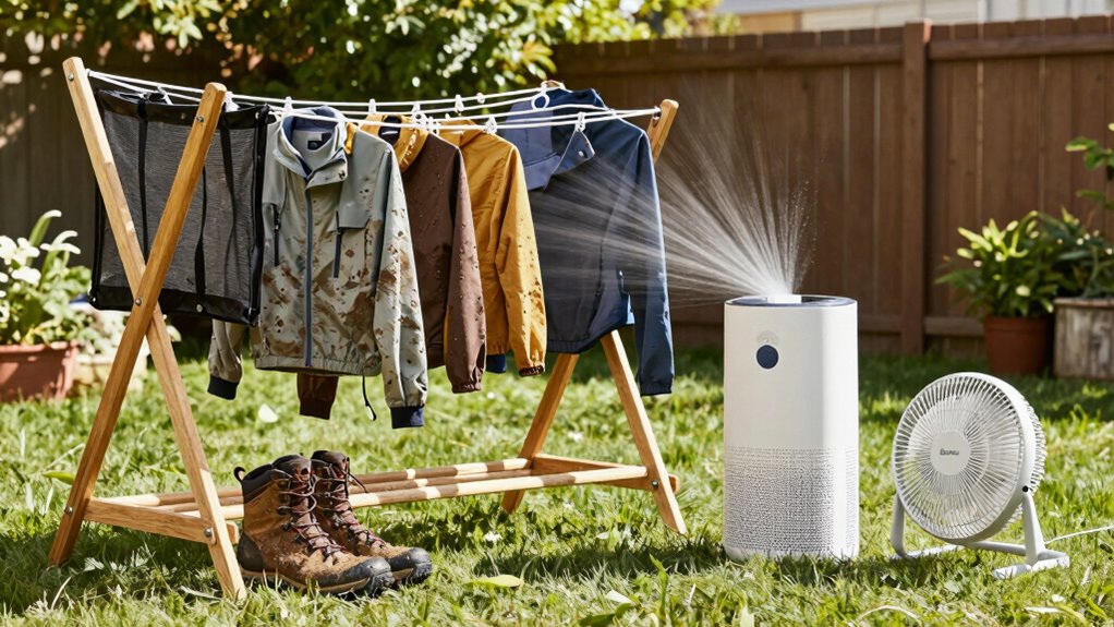 choose appropriate gear drying