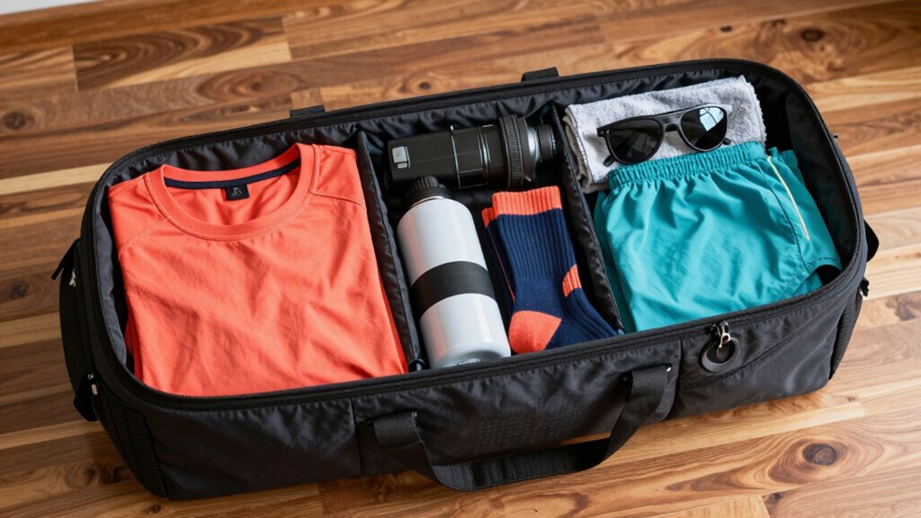 comfortable clothing and essentials