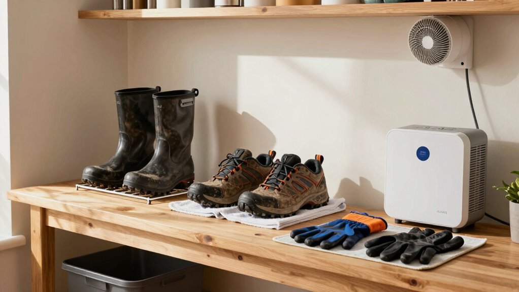 efficient muddy gear drying