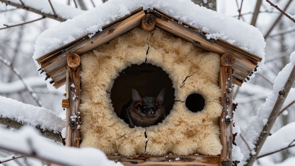 insulated sheltered bat habitats