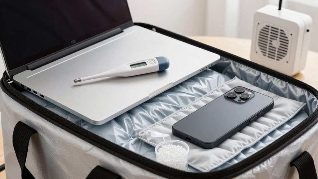 keep devices cool and stored properly