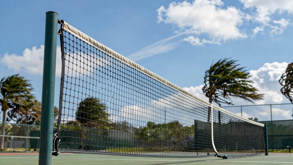 secure outdoor net stability