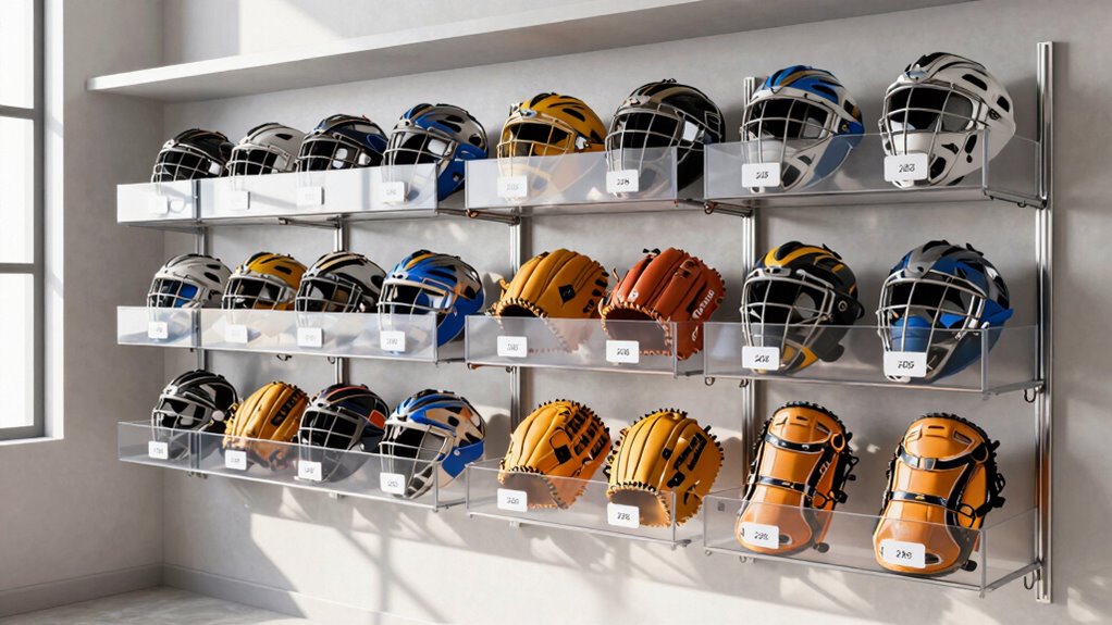 top catcher gear storage