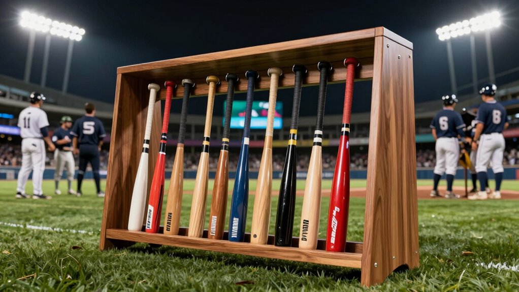 top dugout bat racks