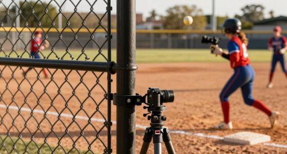 top softball fence mounts