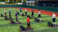 top softball pop up trainers