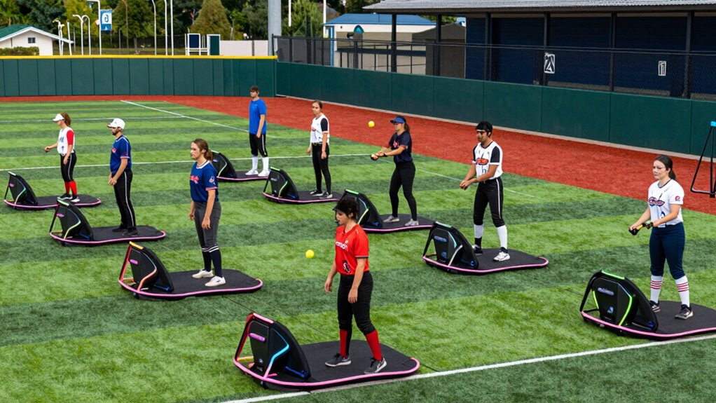 top softball pop up trainers