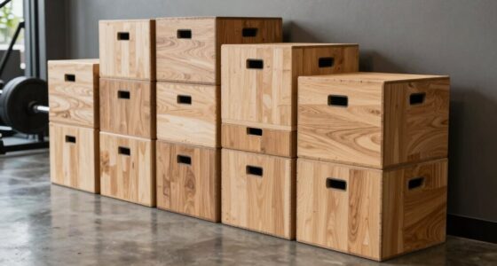 top wooden plyo boxes