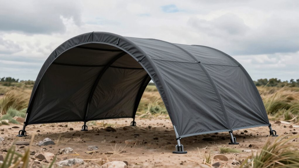 wind resistant shelter features