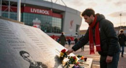 Liverpool unveil permanent Anfield memorial for Diogo Jota and his brother before first anniversary of death