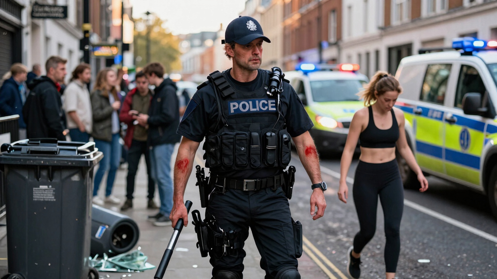 Police officer injured, arrests made amid London disorder after France beat Morocco