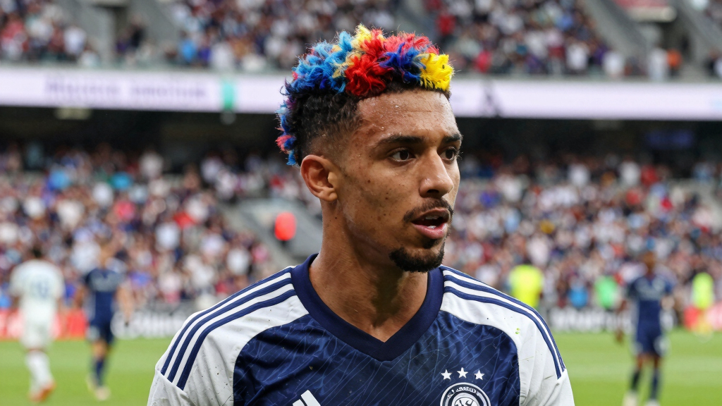 Why Weston McKennie's hair has colors in it at USA - Belgium in World Cup